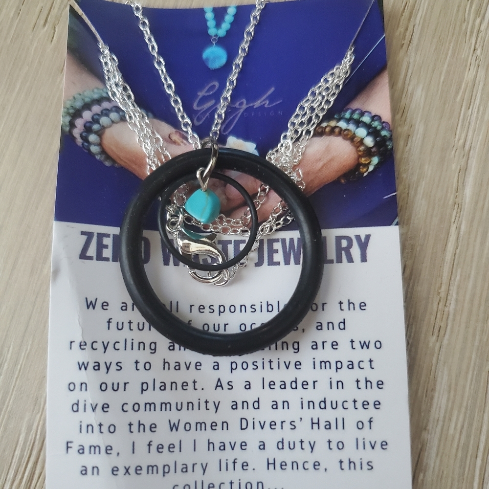 Gogh Jewelry Zero Waste SCUBA part necklace